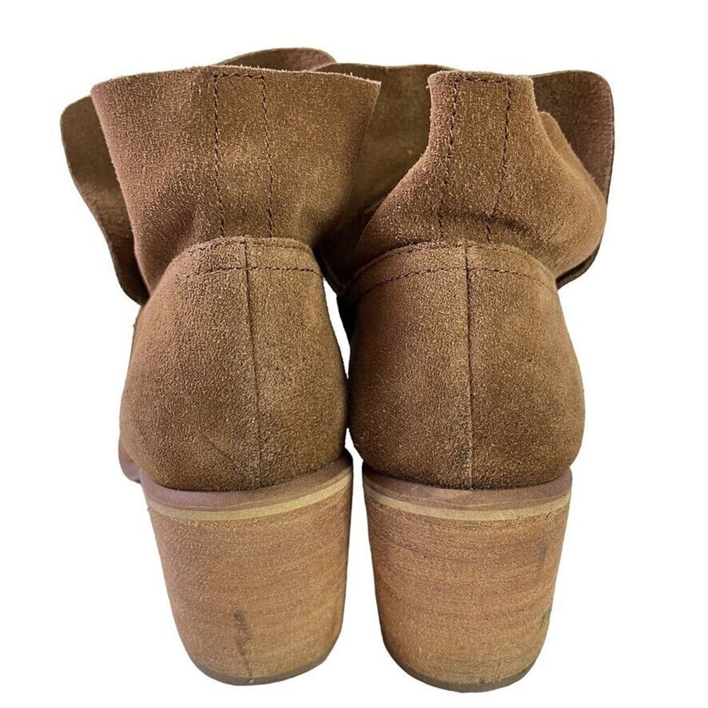 BP Womens Brice Brown Suede Leather Pull On Ankle Boots Booties Shoes sz 9 - Picture 7 of 16